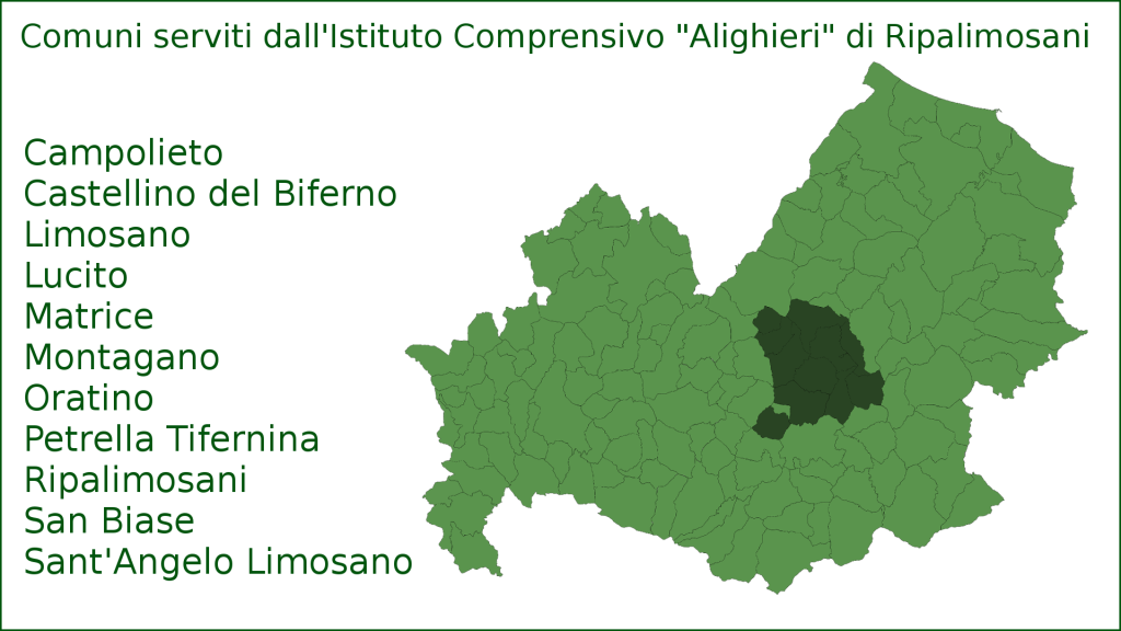 Mappa del'Istituto Comprensivo "Alighieri" di Ripalimosani (Molise, Italia)